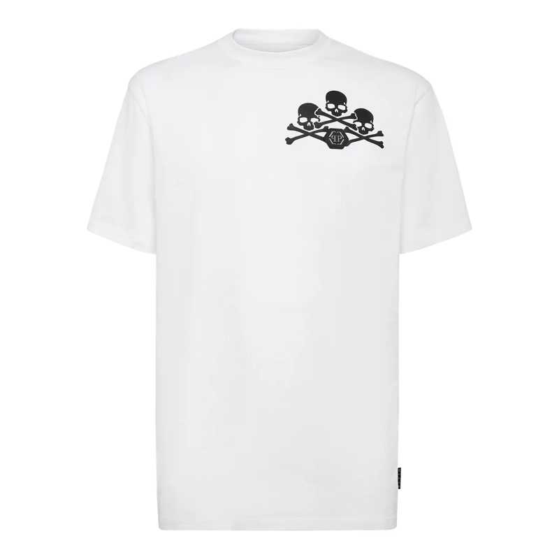 Philipp Plein T-Shirt T-Shirt Skull weiss