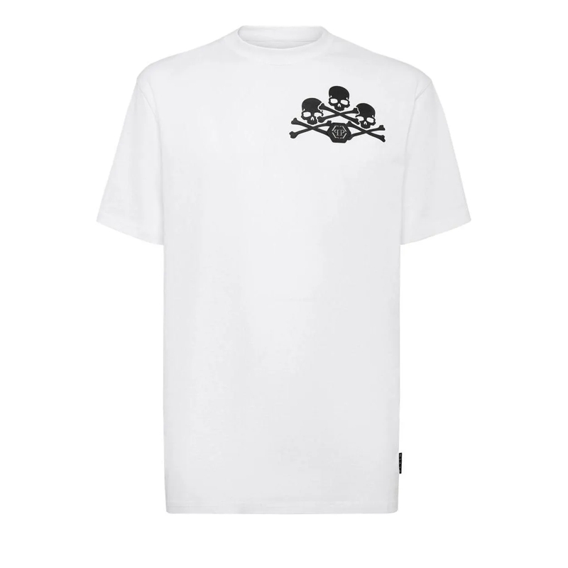 Philipp Plein T-Shirt T-Shirt Skull weiss
