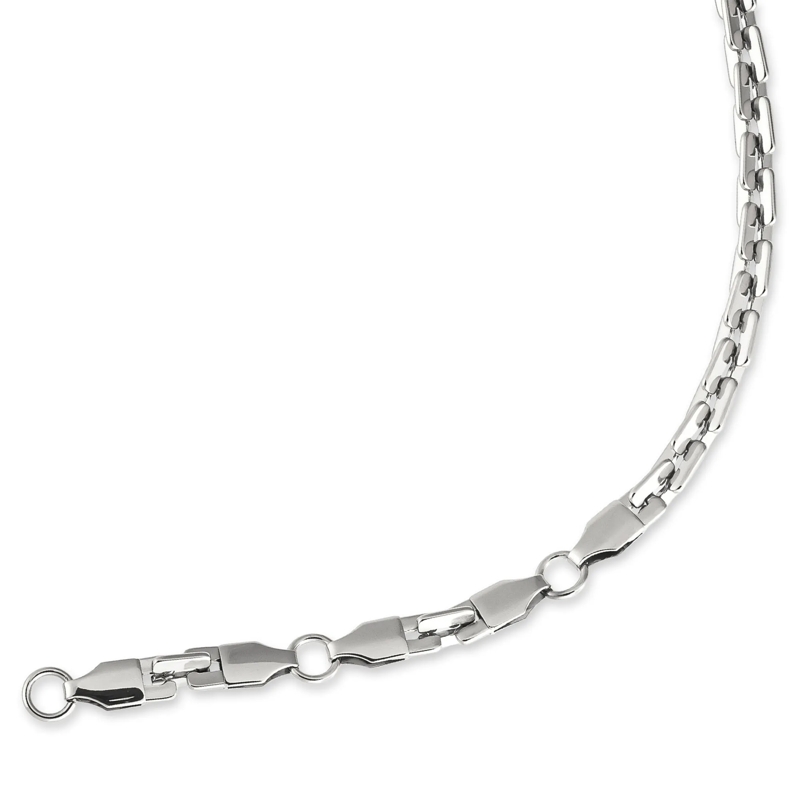 Copenhagen Mittellange Halskette Edelstahl Edgy Necklace silber(Image 6)