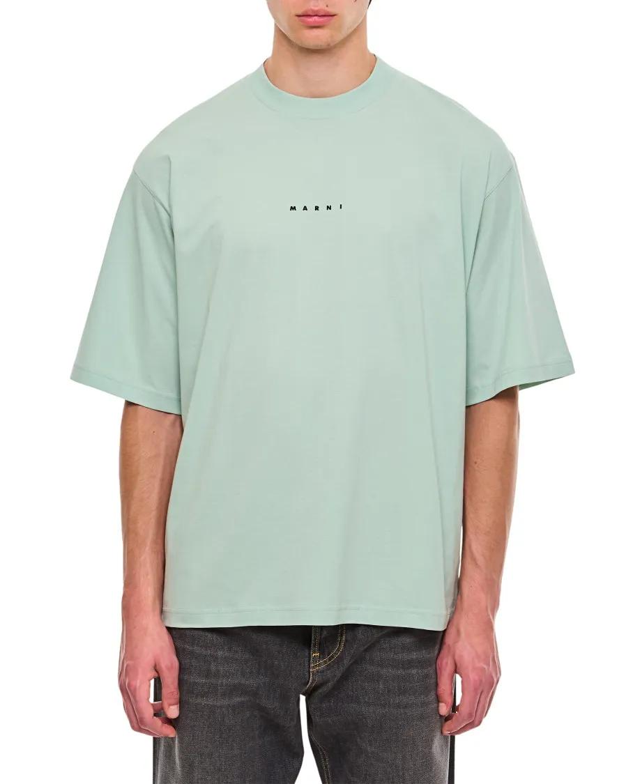 Marni - Cotton T-Shirt - Größe 46 - grün