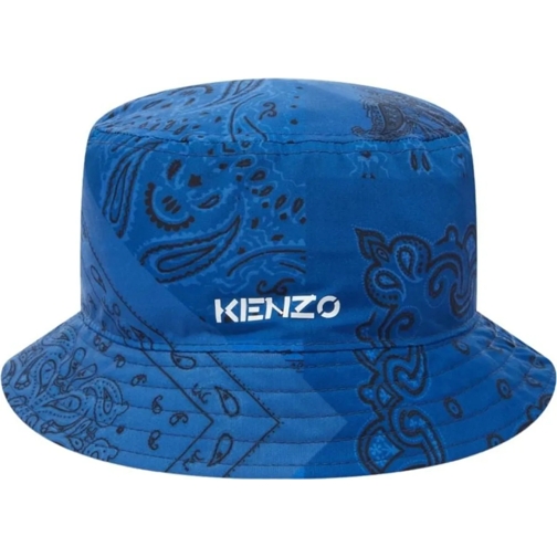 Kenzo  Paisley Bandana Logo Bucket Hat blau