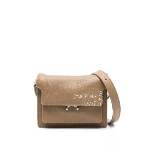 Marni Trunk Mini Brown Bag Neutrals Mini Tas