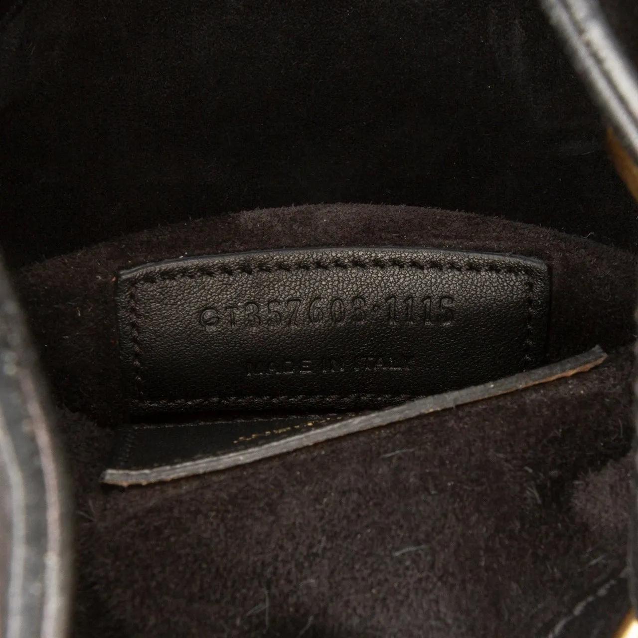 Thumbnail - Saint Laurent Hobo Bags - Small Palm Tree Print Canvas Emmanuelle Bucket Bag - Gr. unisize - in Schwarz - für Damen