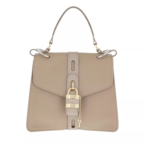 Chloé Aby Small Day Bag Leather Motty Grey Schooltas