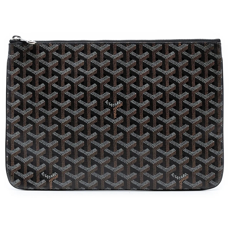 GOYARD Clutch Goyardine Senat MM schwarz