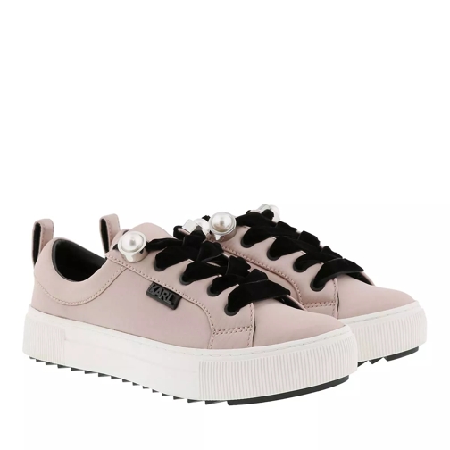 Karl Lagerfeld Luxor Kup Lace Light Pink Satin Low-Top Sneaker