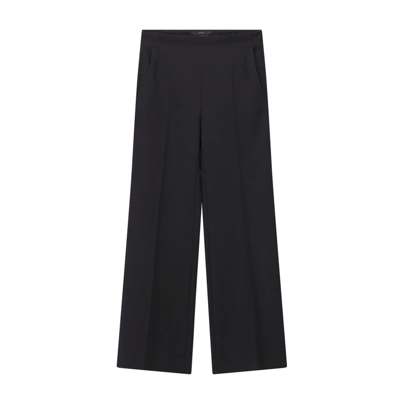 windsor.  Slim-Fit Hose aus Viskose-Mix schwarz