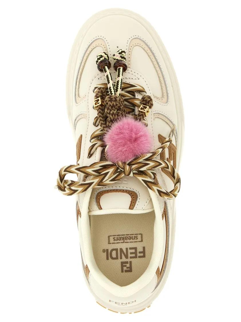 Thumbnail - Fendi Low-Top Sneaker - ' Match' Sneakers - Gr. 40 (EU) - in Beige - für Damen