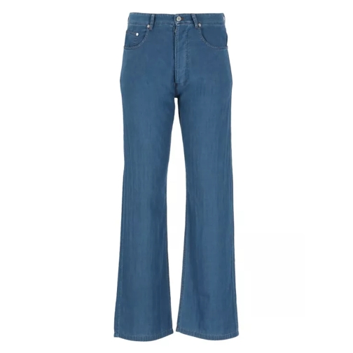 Palm Angels Chambray Pants Blue 