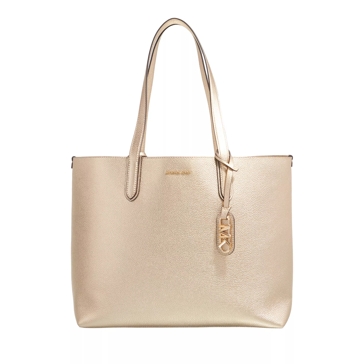 Michael kors gold beach bag sale