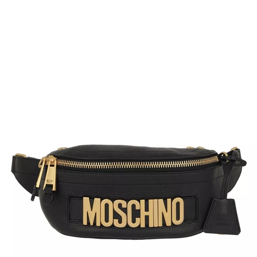 Moschino Logo Belt Bag Black Crossbody Bag