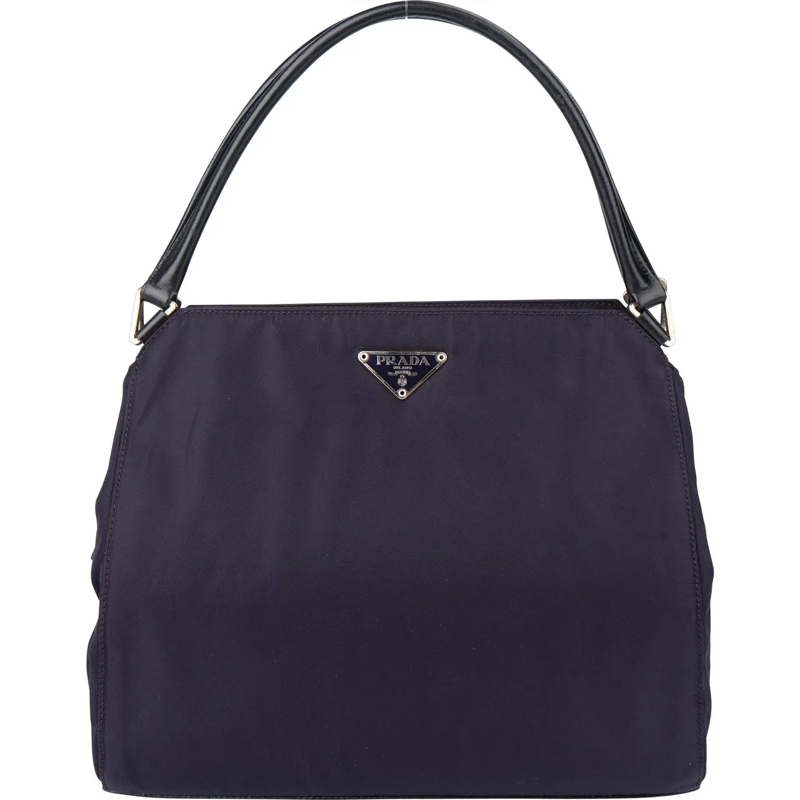 Prada Schultertasche Prada Purple Nylon Triangle Handbag lila