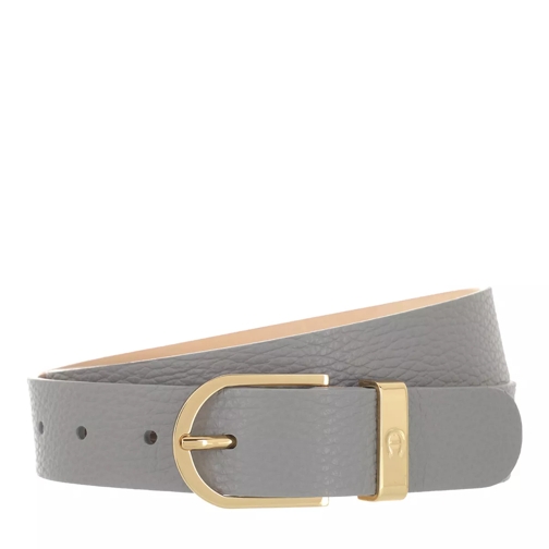 AIGNER Casual Belt 3 cm Slate Grey Cintura in pelle