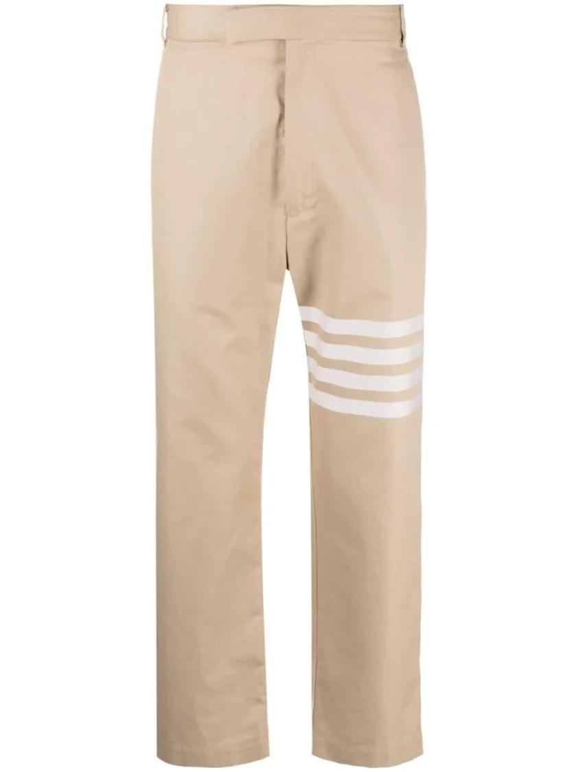 Thumbnail - Thom Browne - Logo Pants - Größe 1 - beige