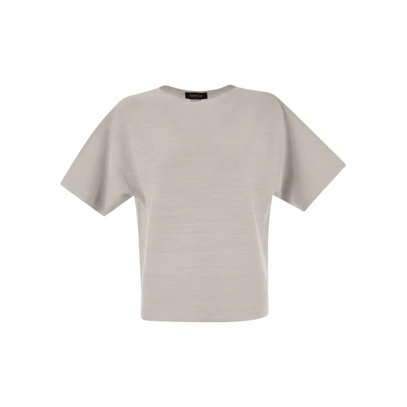 Fabiana Filippi Trui Cotton And Boat-Neck Sweater Grey