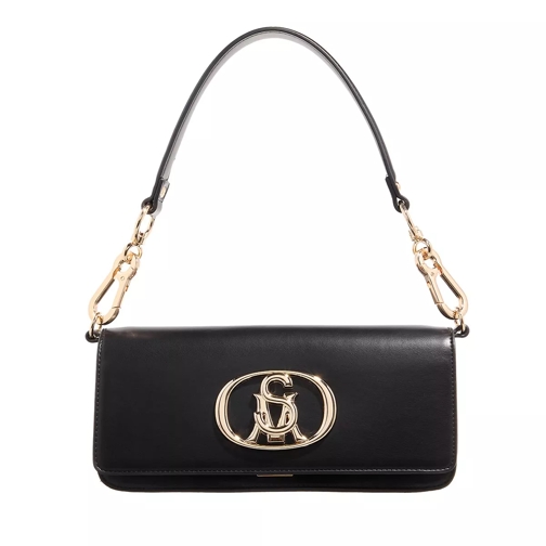 Steve Madden Bpaisley Black/Gold Baguette Bag