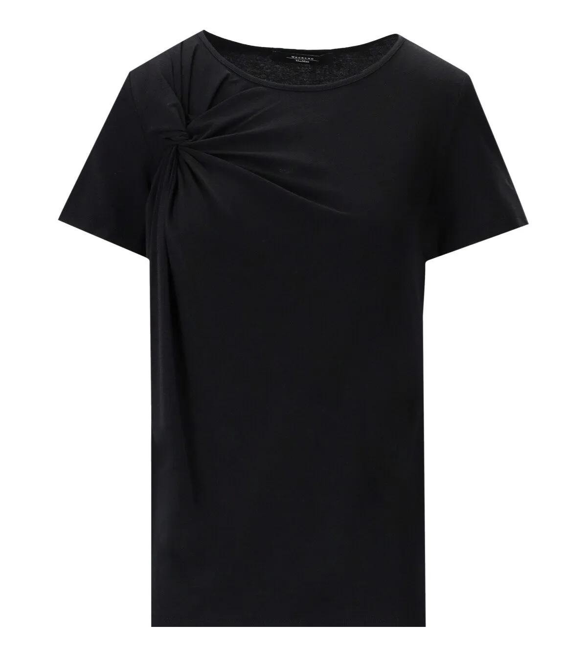 WEEKEND Max Mara - MAX MARA WEEKEND PERGOLA SCHWARZES T-SHIRT - Größe M - schwarz