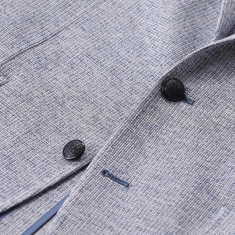 Tagliatore Veste de costume Sakko aus hochwertigem Strick grün(Image 3)