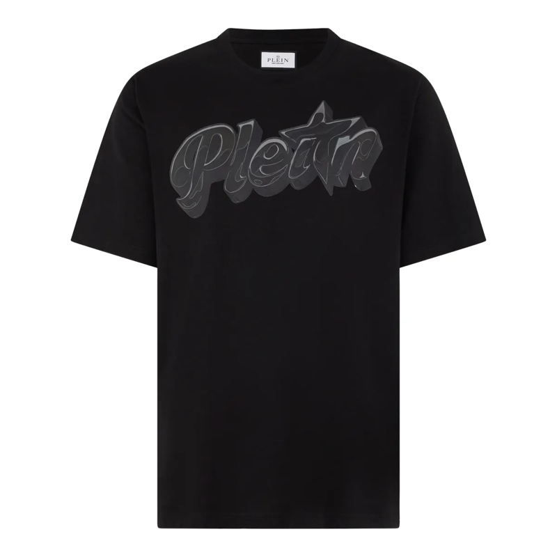 Philipp Plein T-Shirt Round Neck T-Shirt Puffy Gummy Plein schwarz