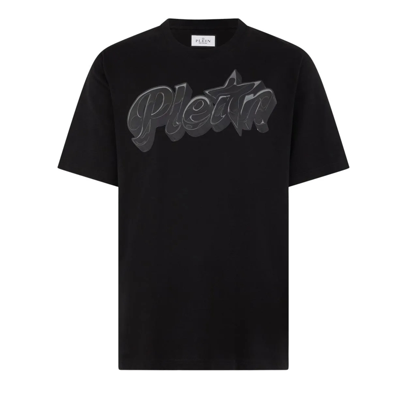Philipp Plein T-Shirt Round Neck T-Shirt Puffy Gummy Plein schwarz