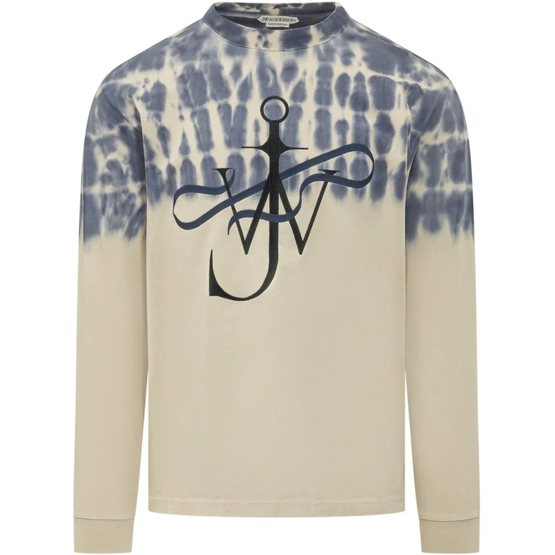 J.W.Anderson Haut à manches longues Maglia a Maniche Lunghe con Stampa Anchor Ribbon mehrfarbig