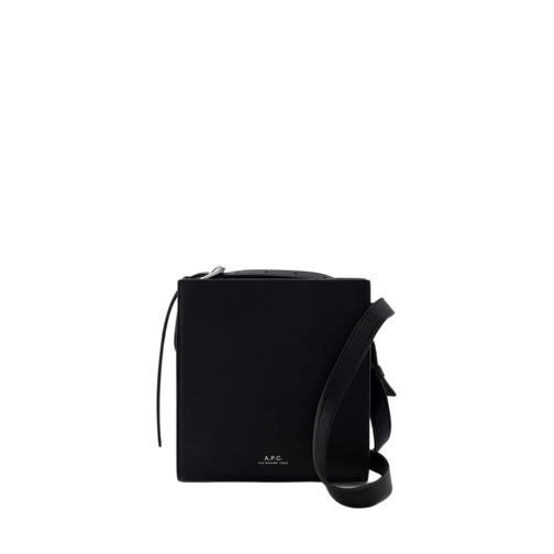 A.P.C. Nino Crossbody - Synthetic Leather - Black Black Axelremsväska