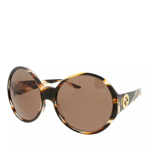 Gucci GG0954S-007 64 Woman Acetate Havana-Brown Sonnenbrille