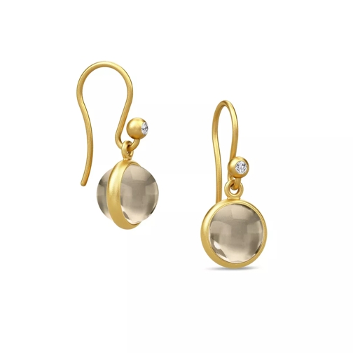 Julie Sandlau Primini Earrings Gold/Smokey Oorhanger