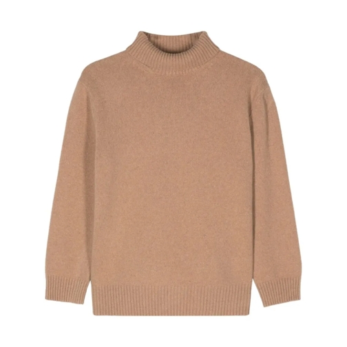 Malo Pull à col roulé Cashmere Turtleneck Sweater Brown