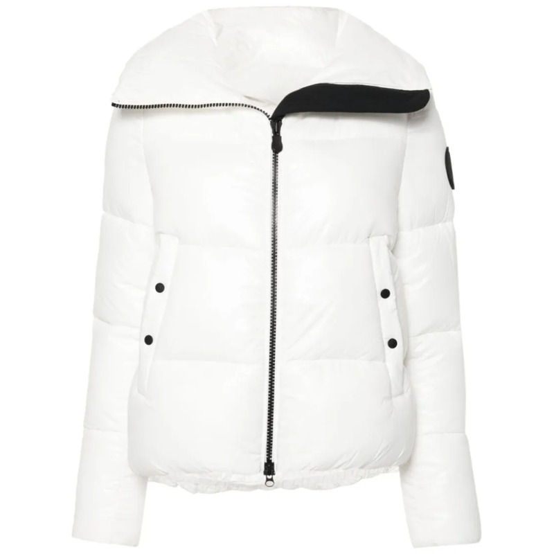 Save the Duck  White Short Quilted Puffer Jacket White
