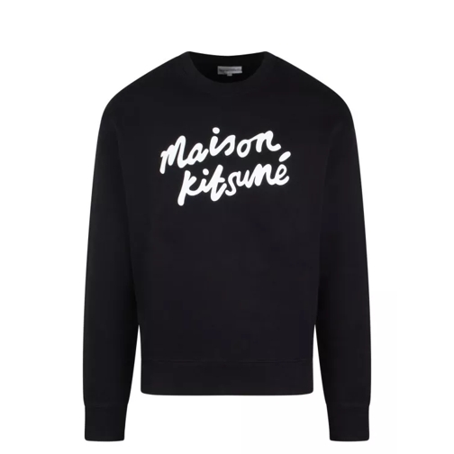 Maison Kitsune Handwriting Comfort Sweatshirt Black 