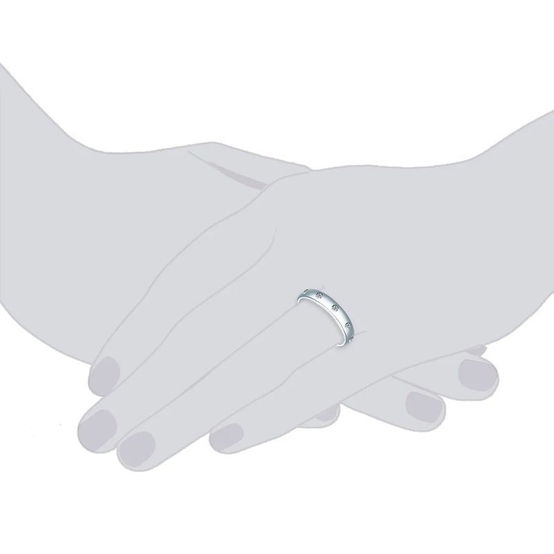 Trilani Ring Sterling Silber Ring Zirkonia silber(Image 3)