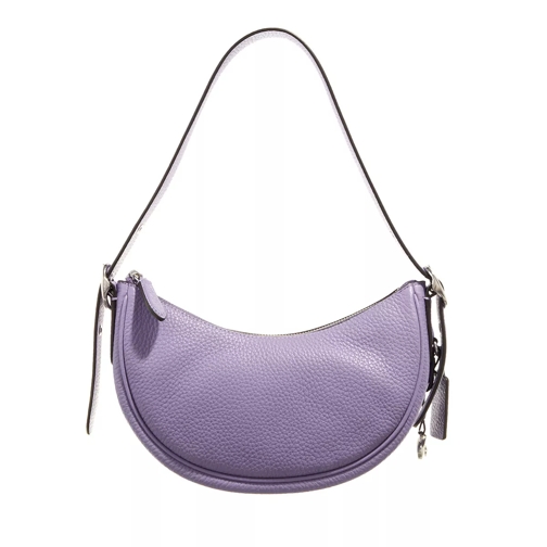 Coach Soft Pebble Leather Luna Shoulder Bag Light Violet Sac hobo