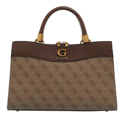 Guess Nell Logo Small Girlfriend  Latte Logo/Brown Tote