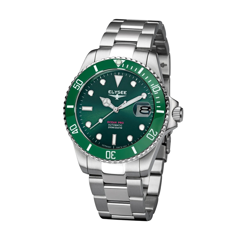 Elysee Automatikuhr OCEAN PRO CERAMIC grün