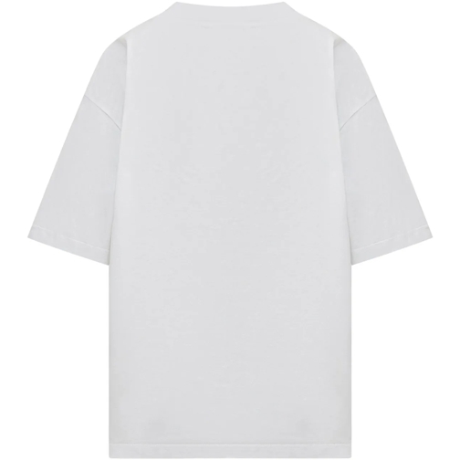 Marni T-shirts Oversized T-Shirt mit Logo-Print Weiß (Image 2)
