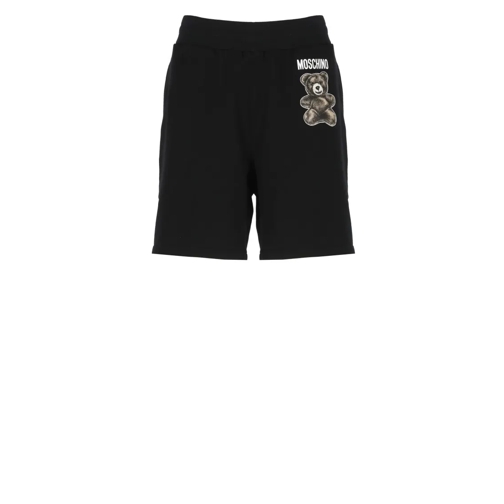 Moschino Legere Shorts Black Cotton Bermuda Black