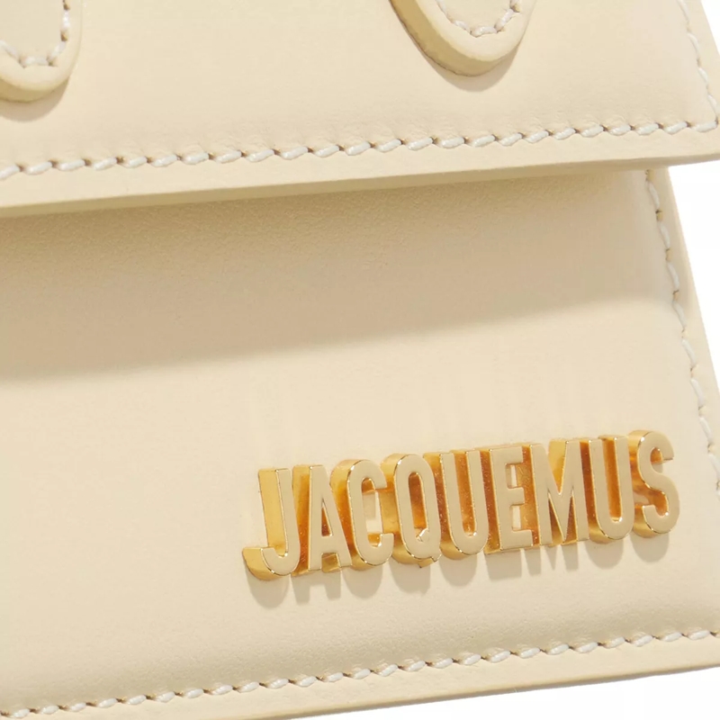 Jacquemus Micro sac Le Chiquito Top Handle Bag Leather White(Image 5)