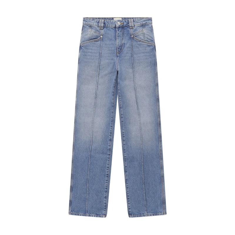Isabel Marant Jeans Straight Leg Jeans Latissa blau