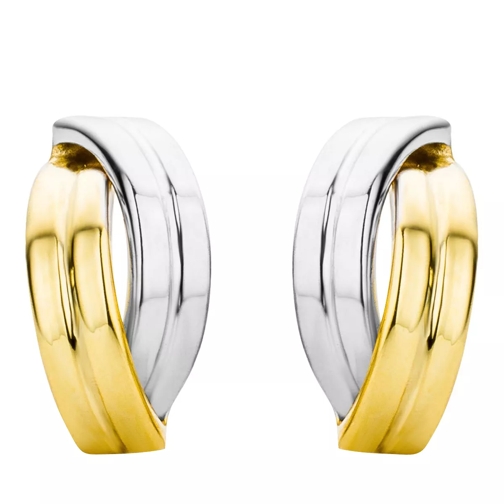 BELORO Stud Earrings 9KT (375) Bicolor Gold Clou d'oreille