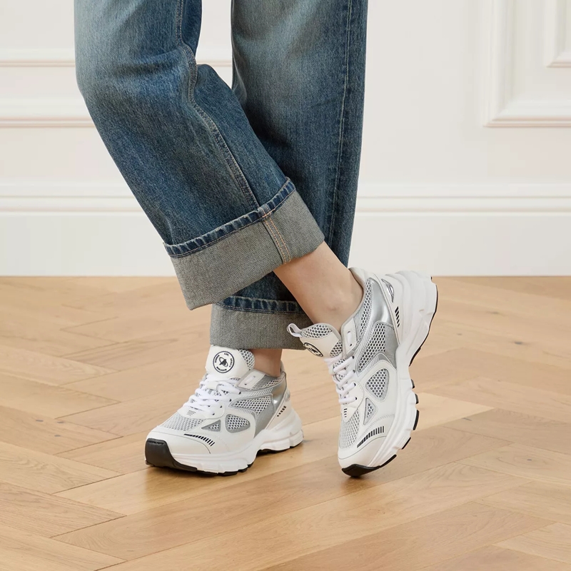 Axel Arigato Low-Top-Sneaker Marathon Runner White Silver(Image 2)