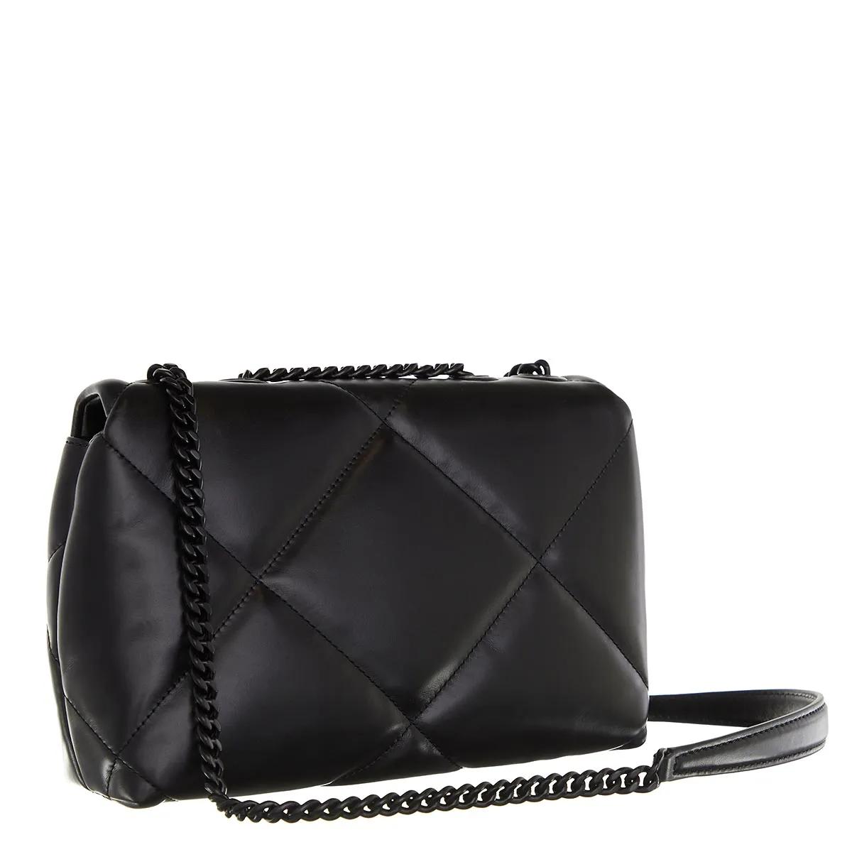 TORY BURCH Hobo bags Kira Diamond Quilt Powder Coated Small Convertible in zwart