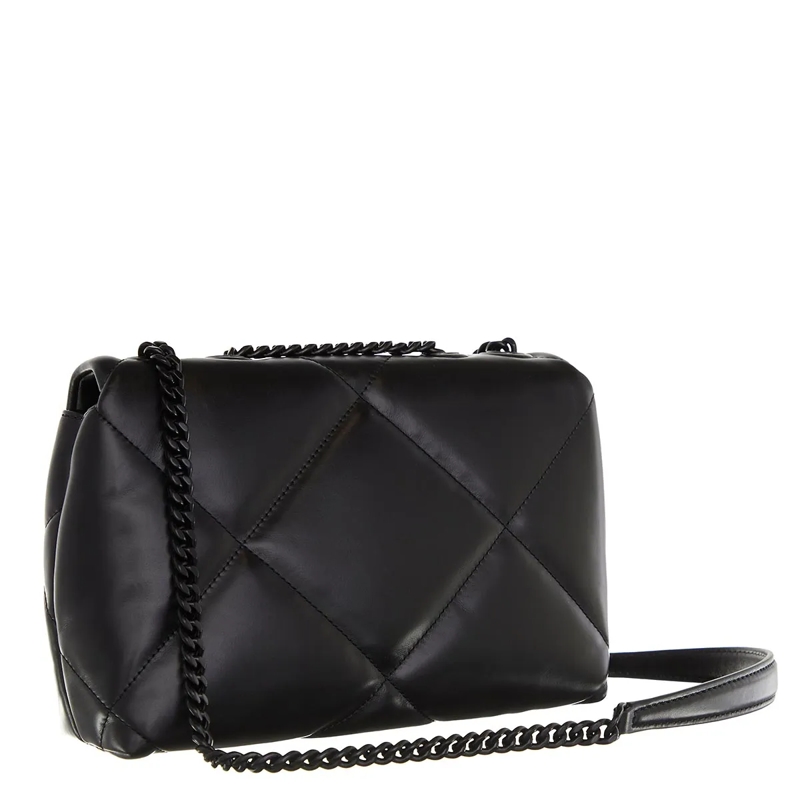 Tory Burch Sac à bandoulière Kira Diamond Quilt Powder Coated Small Convertible Black(Image 4)