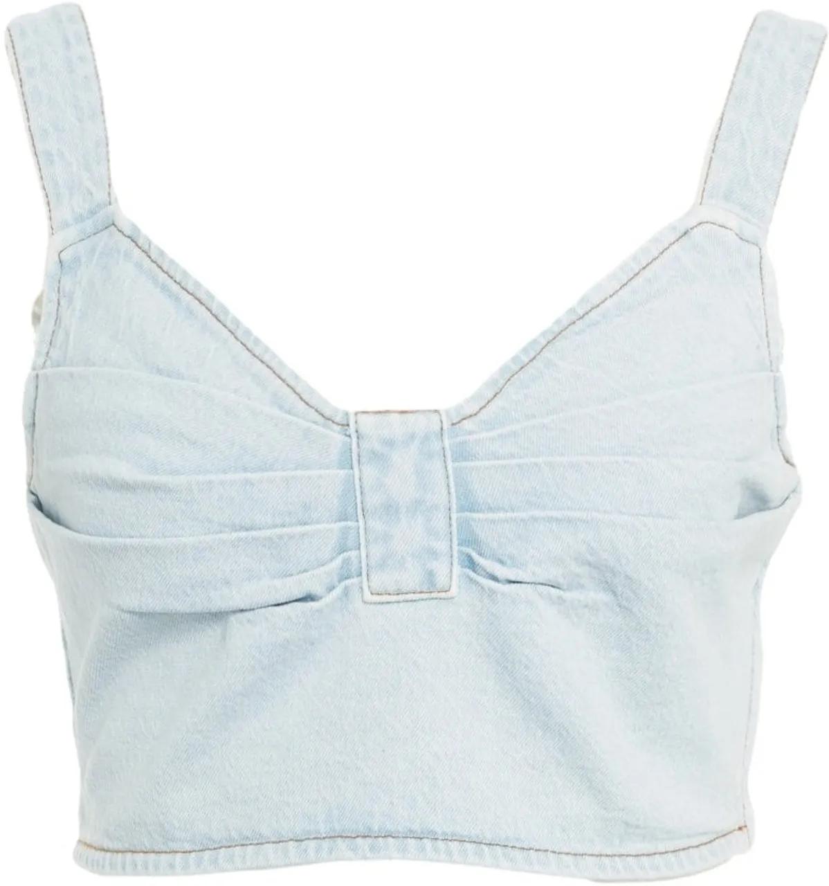 Thumbnail - Baum Und Pferdgarten - Denim crop top 'Mekira' - Größe DE 36 - blue