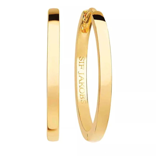 Sif Jakobs Jewellery Ellera Pianura X-Grande Earrings 18K Yellow Gold Plated Ring