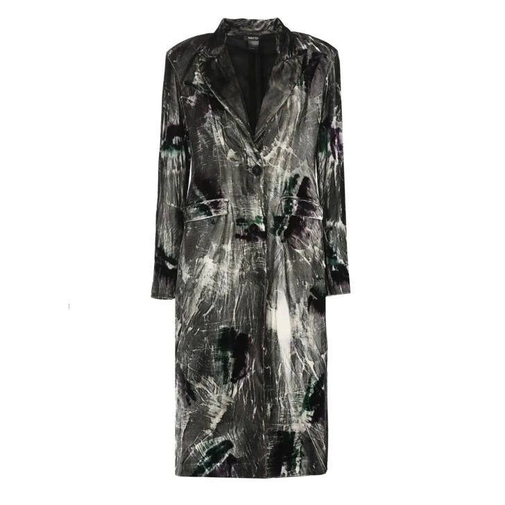 CALIBAN Velvet Coat Black Ubergangsmantel