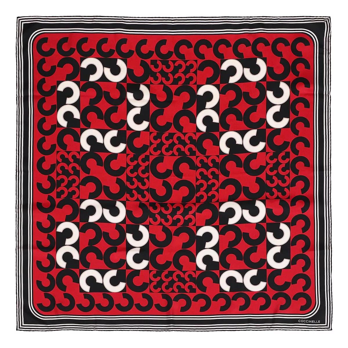 Coccinelle Tücher & Schals - Scarves Foulard 90X90 - Gr. unisize - in Rot - für Damen