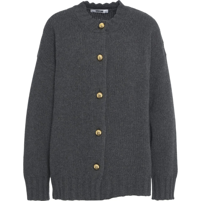 Grifoni  Virgin wool cardigan beige