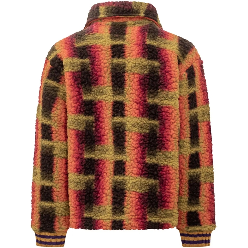 Gcds Daunenjacke GCDS Giacca in Sherpa a Quadri Multicolor mehrfarbig(Image 2)