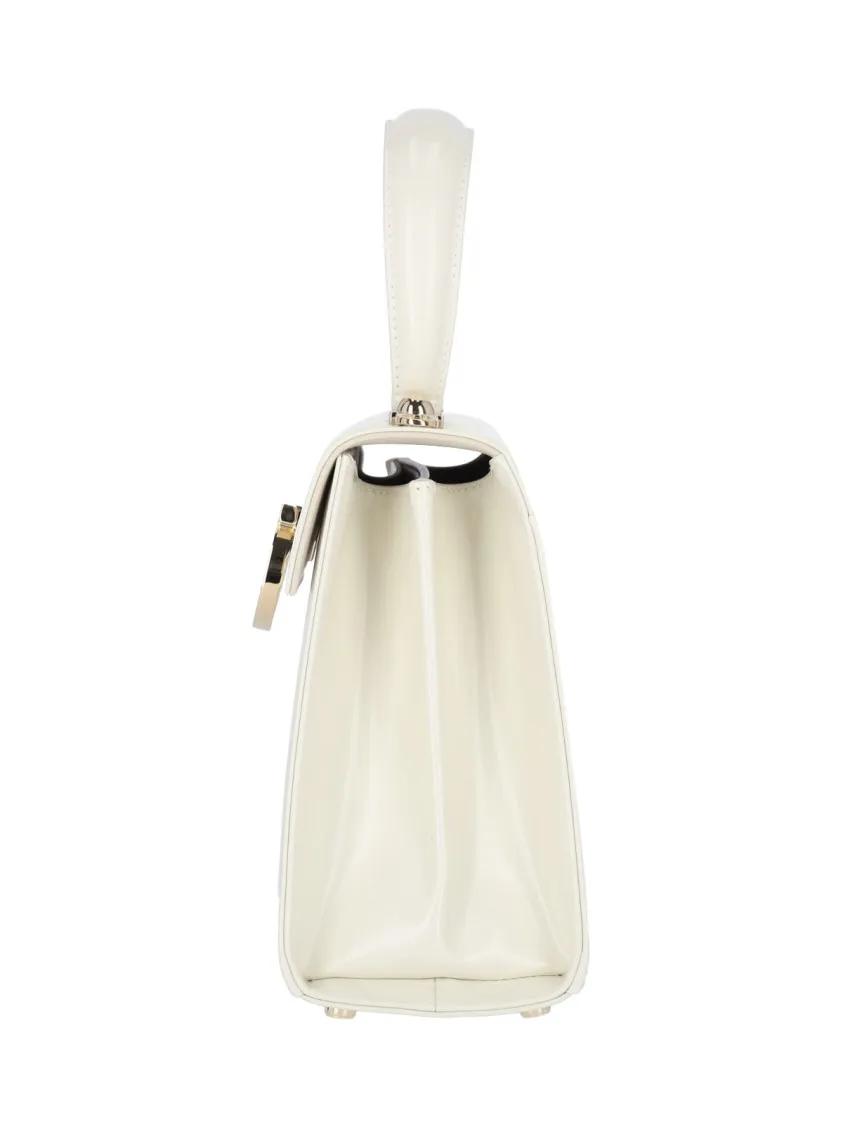 Salvatore Ferragamo Crossbody bags Iconic S Handbag – Off-White in wit